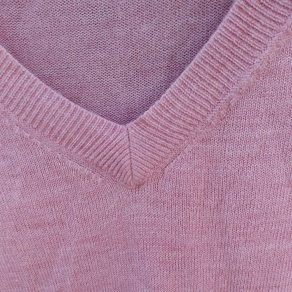 Pink V-Neck Cardigan Women's - No. Size. No Brand. - See Measurements